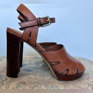 Nine West 5.5 Brown Leather Pumps